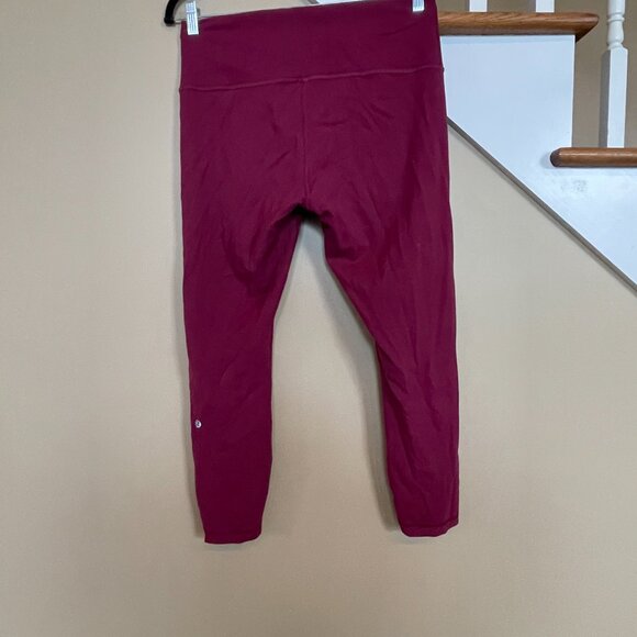 Lululemon Wunder Train High-Rise Crop 23" leggings sz 14 - Picture 4 of 6